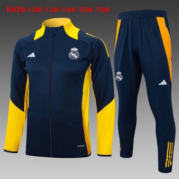 Niños Chandal Real Madrid 2024/25 Azul Amarillo 3